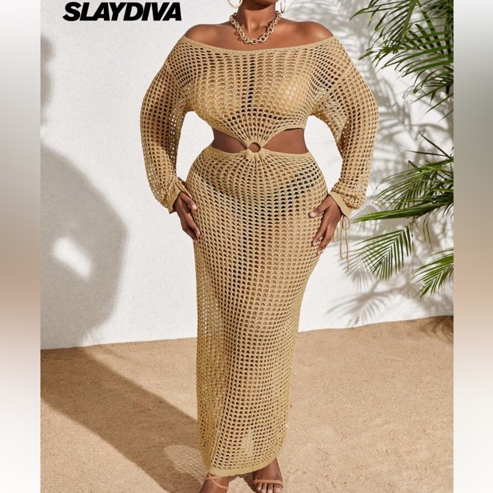 SHEIN - WOMENS BEACH COVERUP - SIZE 1XL